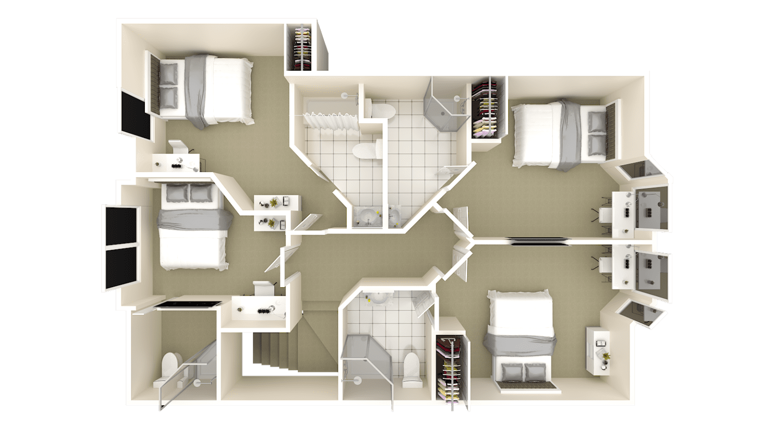 View of THE PENTHOUSE – The Hamptons Luxury Townhomes